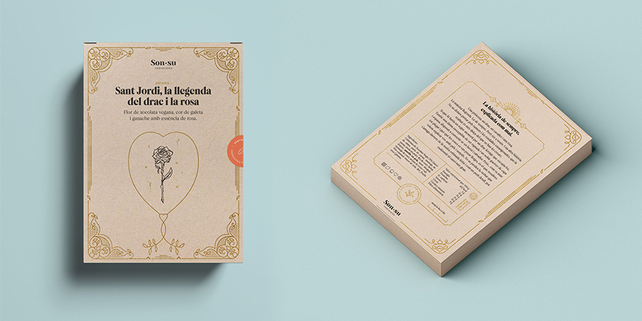 El libro y la rosa de Sant Jordi de Sonsu Chocolates
